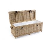 Maya Rattan Grey Wash Storage Bench thumnail image