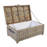 Maya Rattan Grey Wash Storage Coffee Table thumnail image