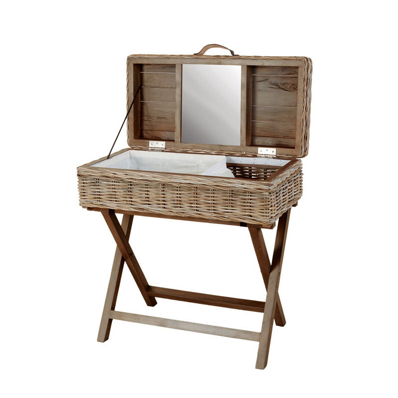 Maya Rattan Vanity Desk