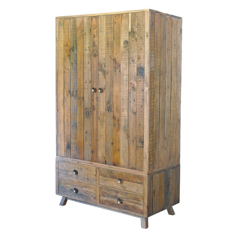 Rustica Wardrobe with Drawers