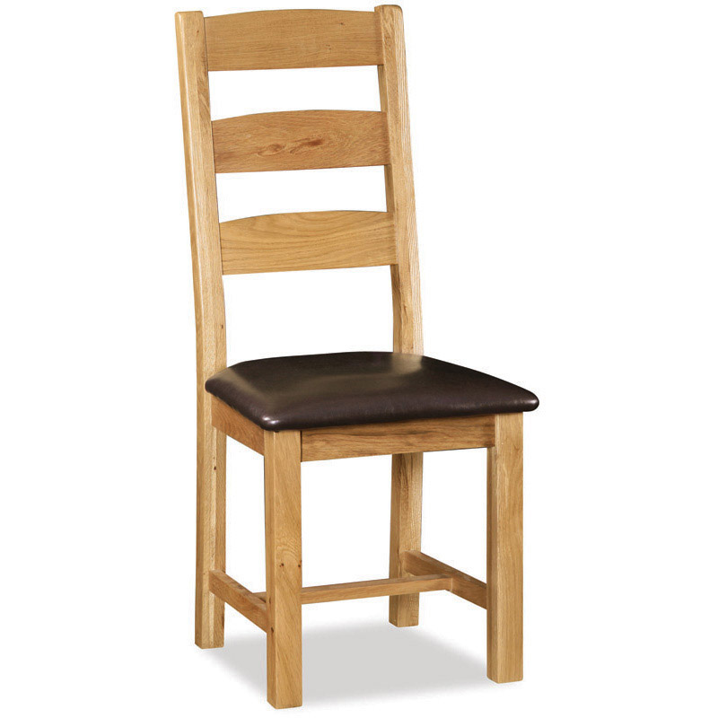 Clifton 27 Slatted Dining Chair with PU Seat